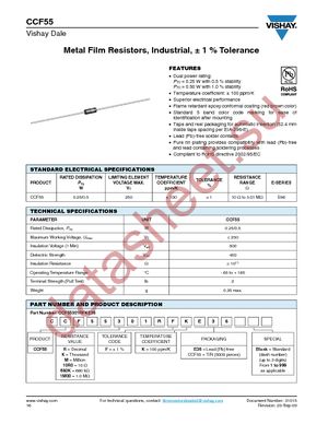 CCF5513K7FKE36 datasheet  